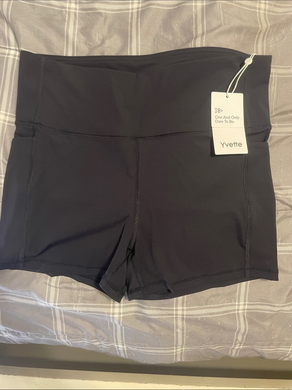 Yvette black spandex shorts